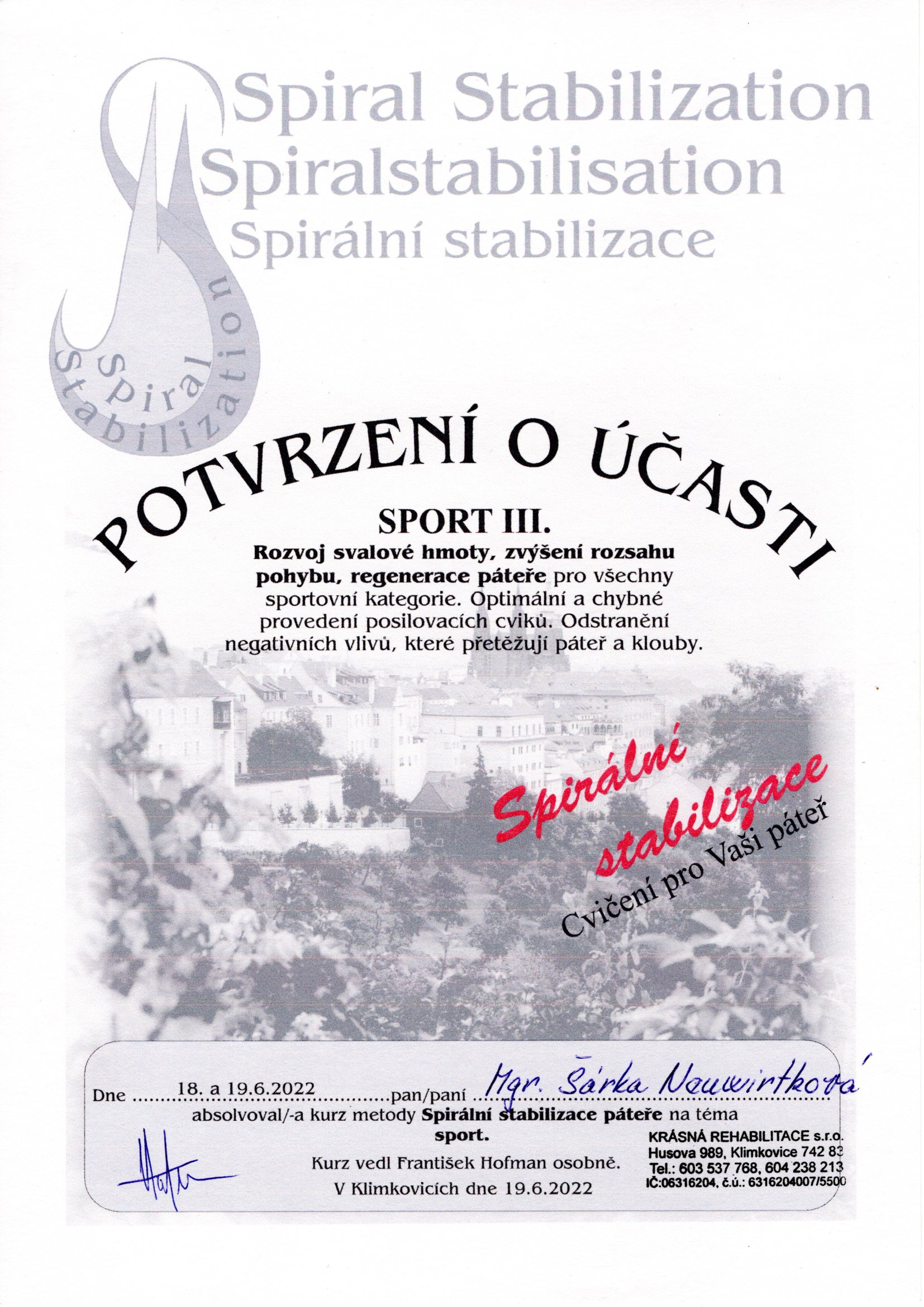 Kurz - SPS Sport 3  - Hoffman